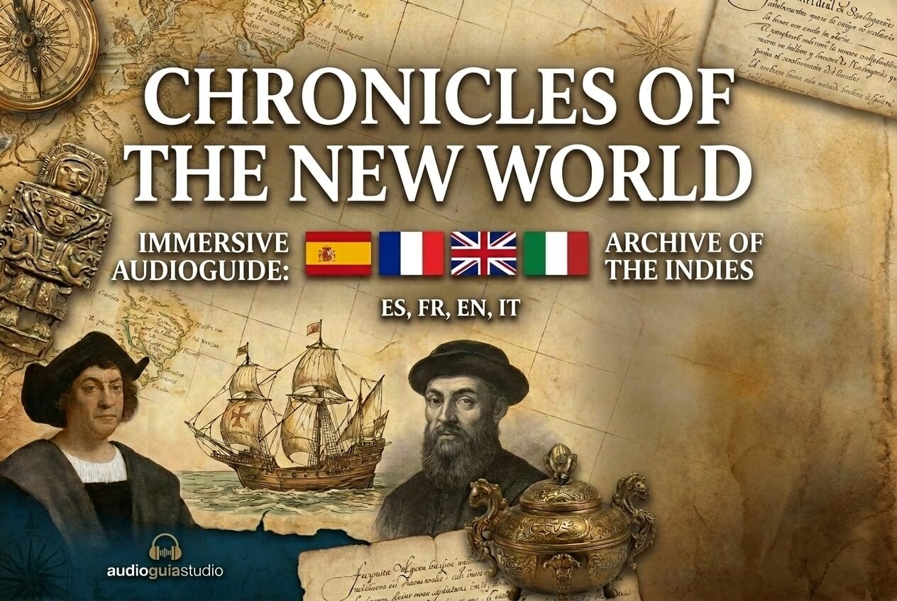 Copertina dell'audioguida Crónicas del Nuevo Mundo